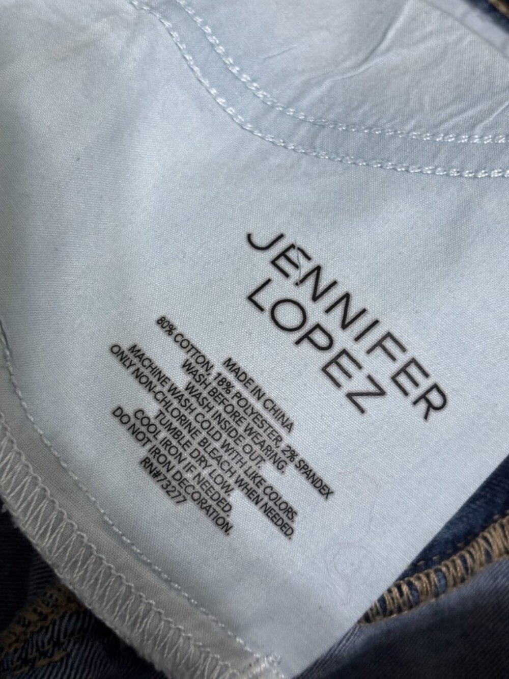 JLO Jennifer Lopez Womens Skinny Jeans Sz 14 Blue Stretch Denim Pants 34x29 - Picture 5 of 6